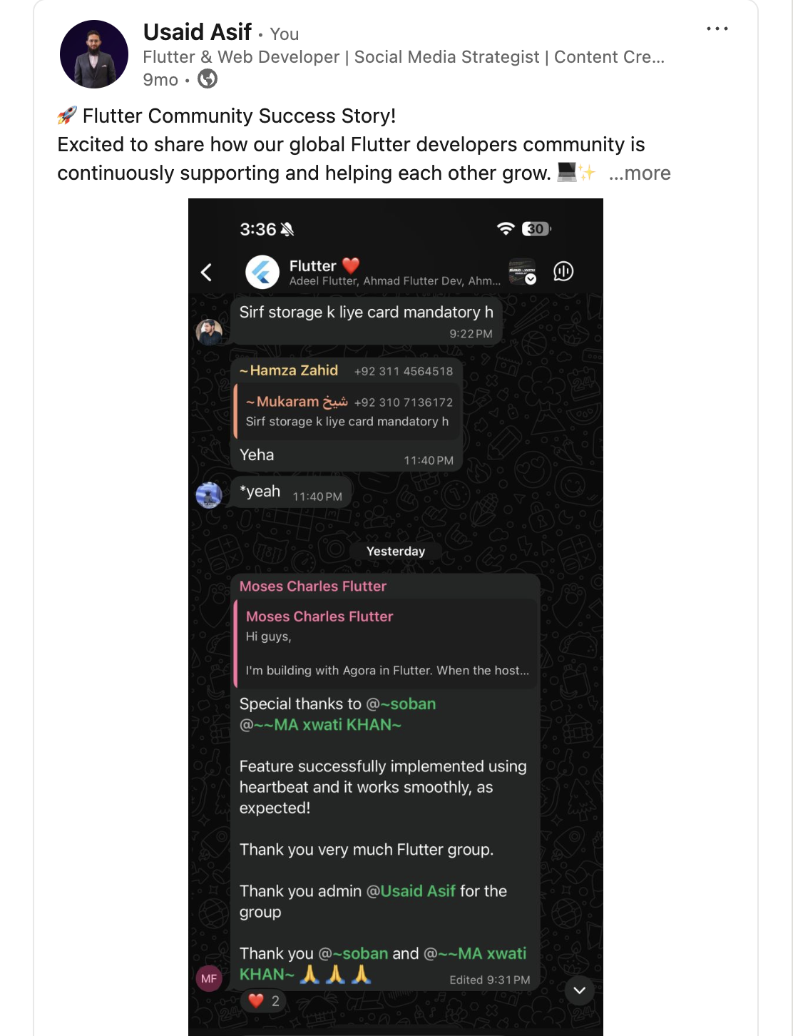 Flutter Dev Post Preview